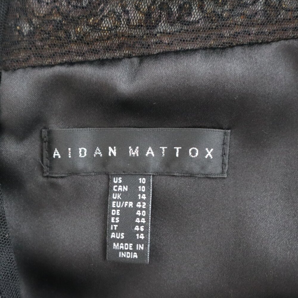 Aidan Mattox Beaded Cocktail Dress | 10 - Picture 5 of 8